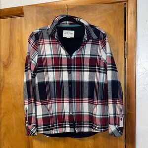 Orvis Women's Red and Blue Plaid Shirt